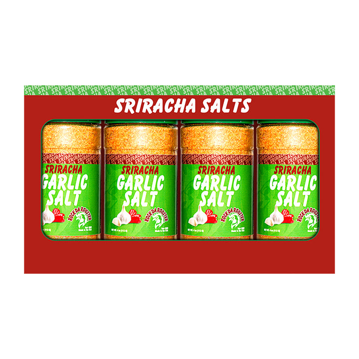 4 OZ SRIRACHA SEASONED GARLIC FLAVORED HIMALAYAN PINK SEA SALT