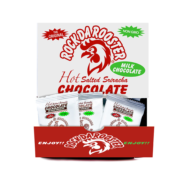 .5 OZ MINI BITE SIZED SRIRACHA SALTED MILK CHOCOLATE BARS