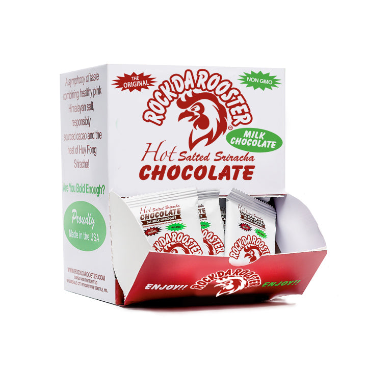 .5 OZ MINI BITE SIZED SRIRACHA SALTED MILK CHOCOLATE BARS