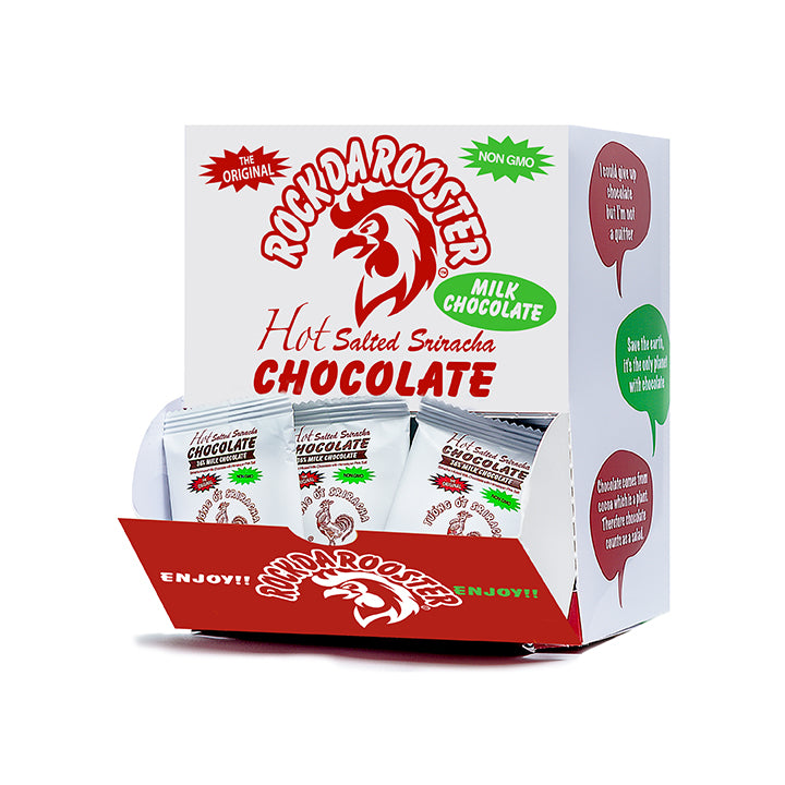 .5 OZ MINI BITE SIZED SRIRACHA SALTED MILK CHOCOLATE BARS